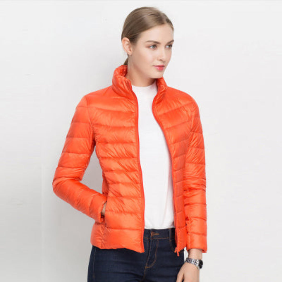 Damen-Steppjacke mit Langarmstruktur | isolierende ausführung