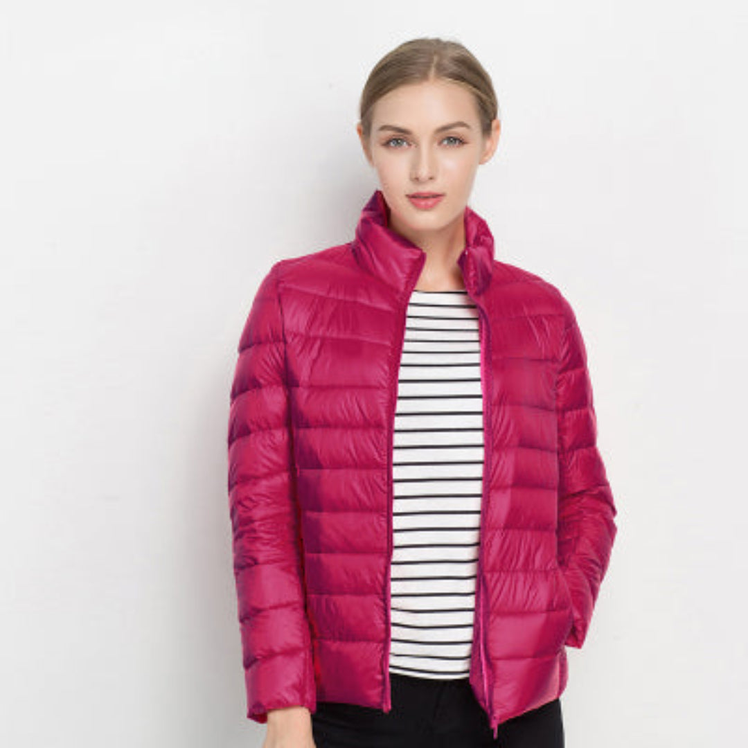 Damen-Steppjacke mit Langarmstruktur | isolierende ausführung