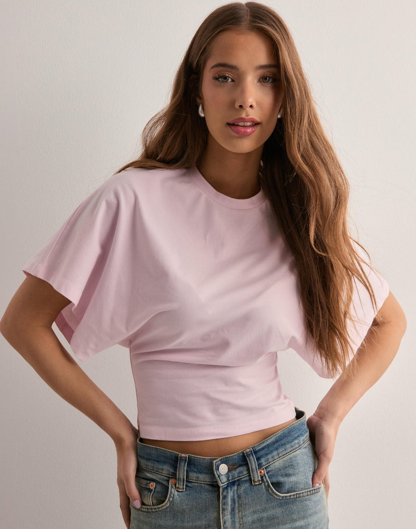 Women T-Shirt | Wide Sleeve Fitted Waist Design