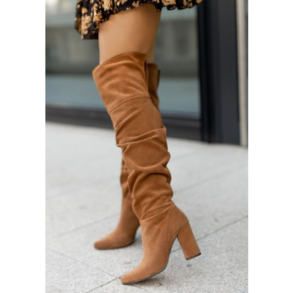 Damen-Winterstiefel ohne Verschluss | kompakte Schaftform