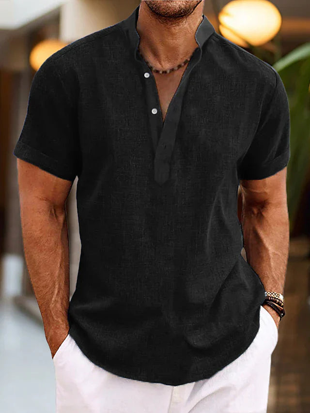 Poloshirt Herren | V-Ausschnitt mit Gerader Form