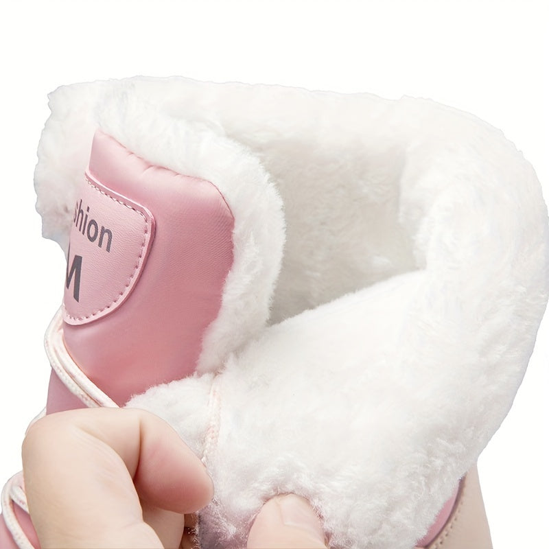 Damen Winterstiefel | Hoher Schaft geschlossene Form Profilsohle