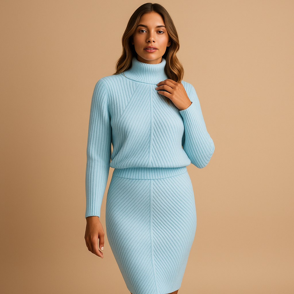Damenkleid in Midilänge | Für die Wintersaison