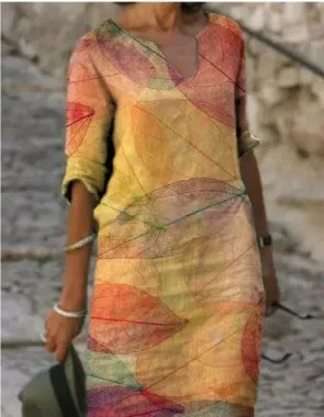 Women Dress | Mini Length Summer Wear With Graphic Print Pattern